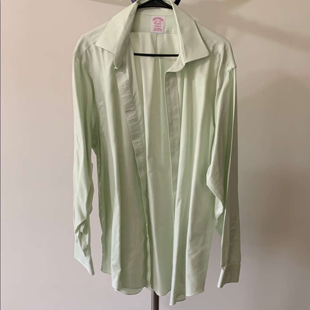 Brooks Brothers light Green Button-Up Shirt